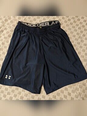 Under Armour Men's Loose-Fit Athletic Shorts Dark Blue Size L